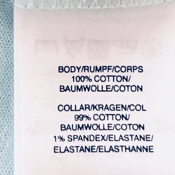 Lands End Girls Light Blue Short Sleeve Polo Shirt Size Medium 10-12 Cotton NWOT - Picture 8 of 10